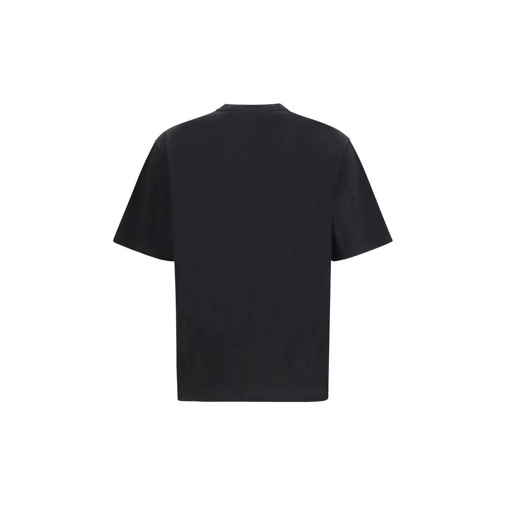 Dolce & Gabbana Black Cotton T-Shirt with D-Ring Detail
