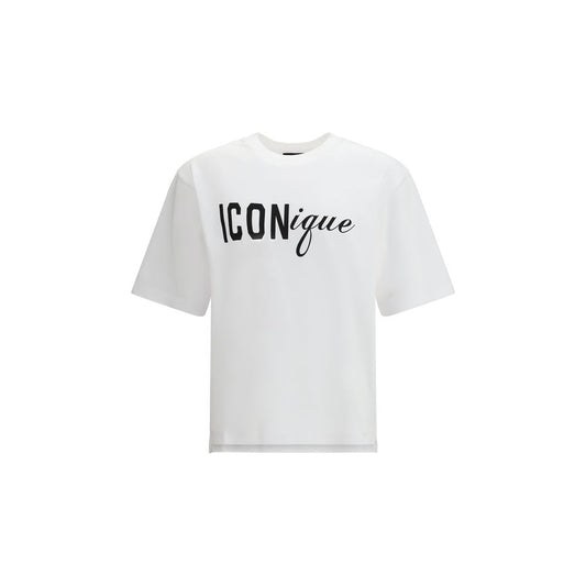 Dsquared² Icon Graphic White Cotton T-Shirt
