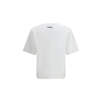 Dsquared² Icon Graphic White Cotton T-Shirt