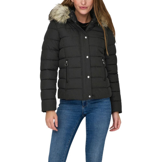 Only Gray Marabou Coat - ONLNEWLUNA QUILTED JACKET CC OTW 15304778