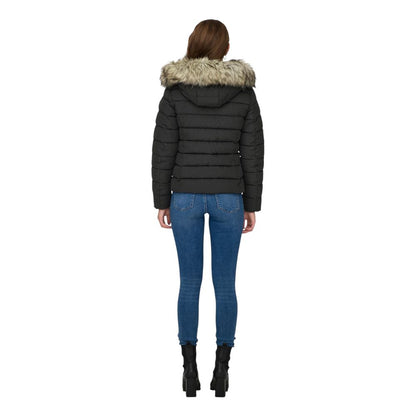 Only Gray Marabou Coat - ONLNEWLUNA QUILTED JACKET CC OTW 15304778
