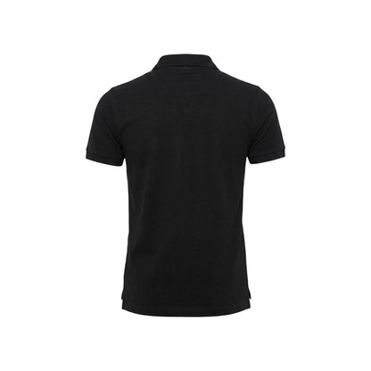 Bikkembergs Black Cotton Polo Shirt – Sport-Inspired Masculine Elegance