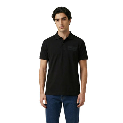 Bikkembergs Black Cotton Polo Shirt – Sport-Inspired Masculine Elegance