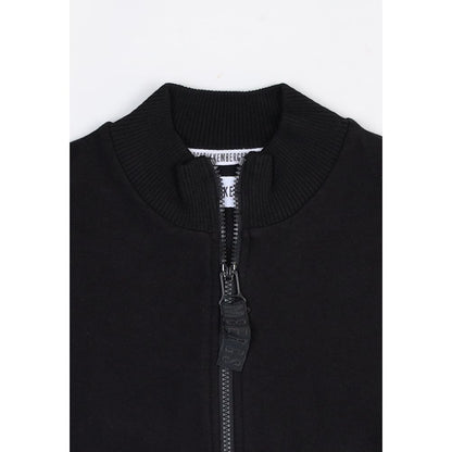 Bikkembergs Black Cotton Sweatshirt – Athletic-Inspired Modern Essential