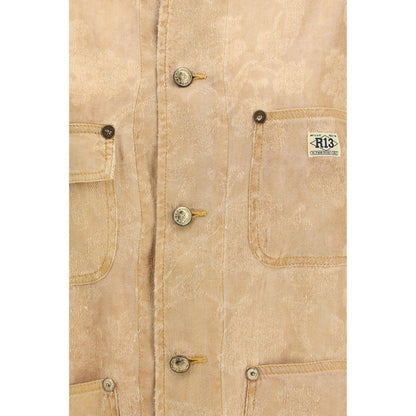 R13 Orange Linen Coat - La Evelyn Chore Jacket