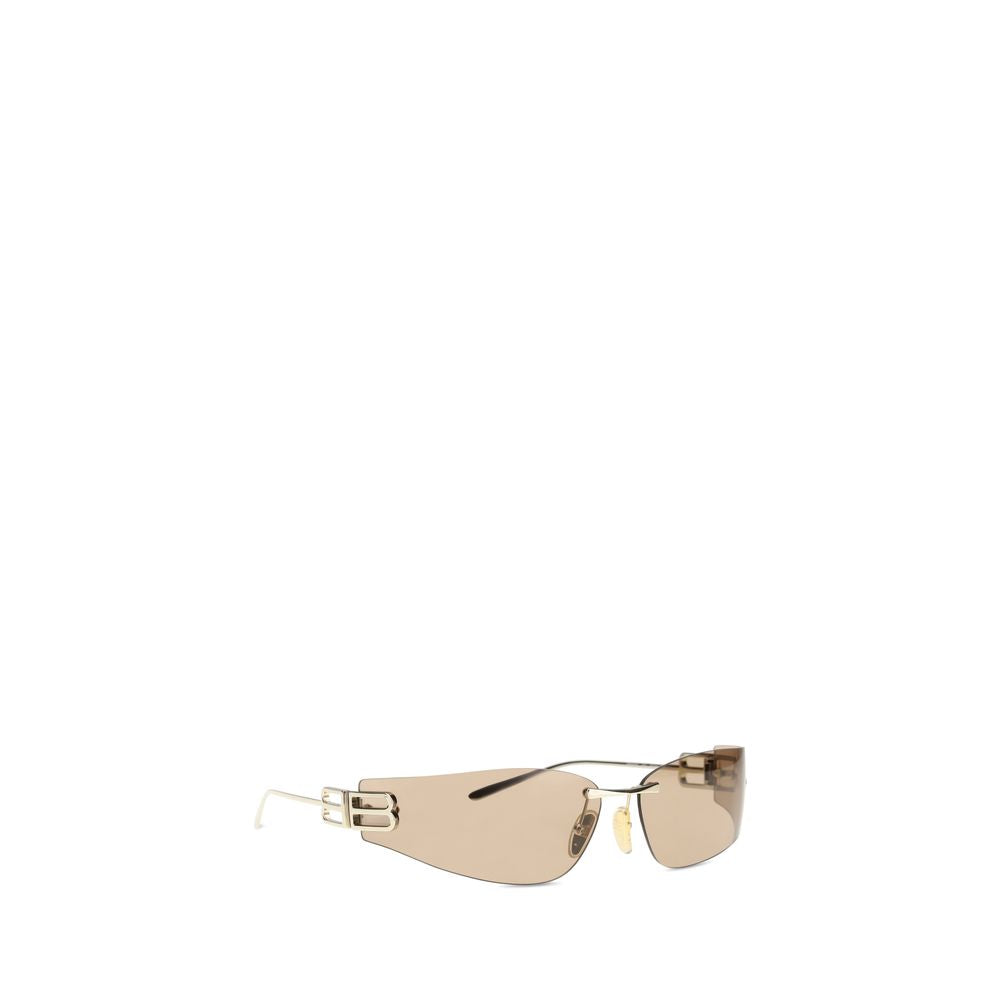 Balenciaga D-Frame Gossip Sunglasses – Gold Metal Frame