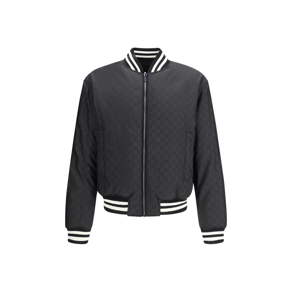 Gucci Black GG Supreme Nylon Jacket