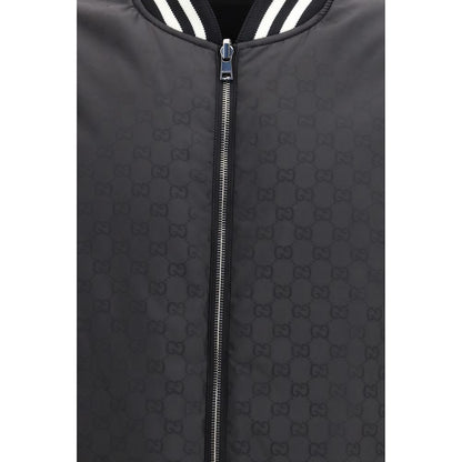 Gucci Black GG Supreme Nylon Jacket