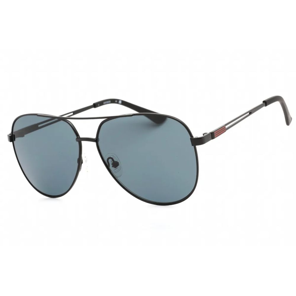 Guess Men’s Sunglasses – Black Metal Frame, Grey Lenses