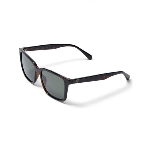 Guess Men's Sunglasses – Brown Full-Rim Frame, Green Lenses