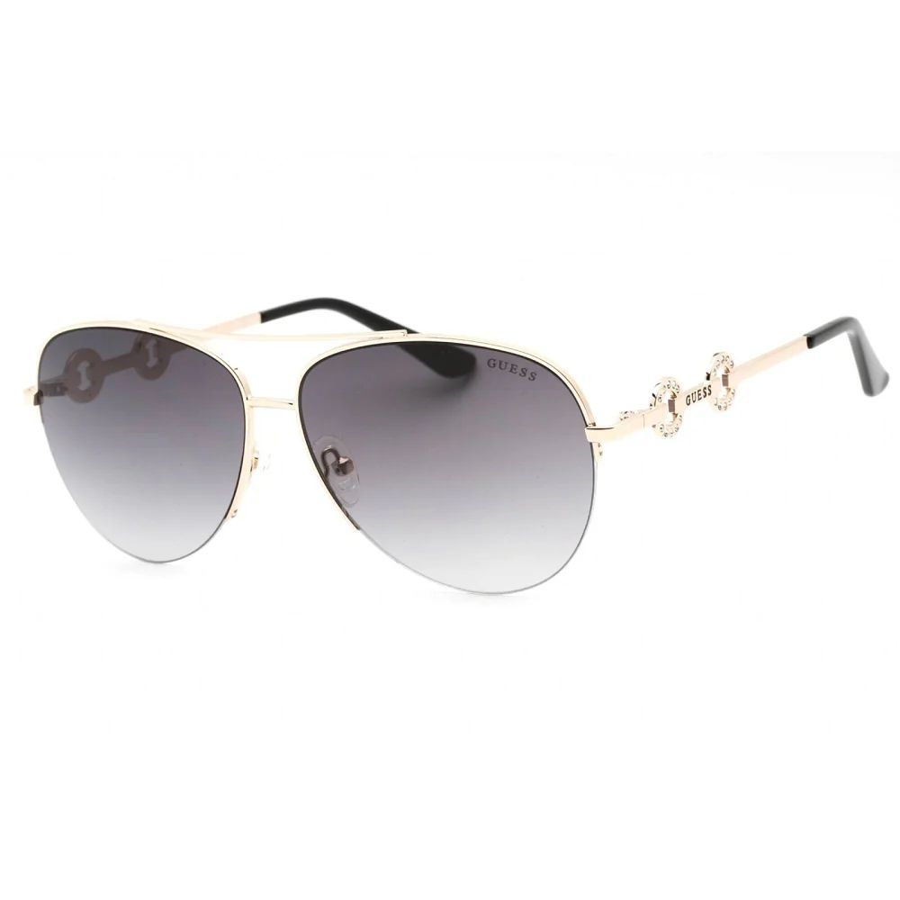 Guess Women’s Sunglasses – Golden Metal Frame, Grey Gradient Lenses
