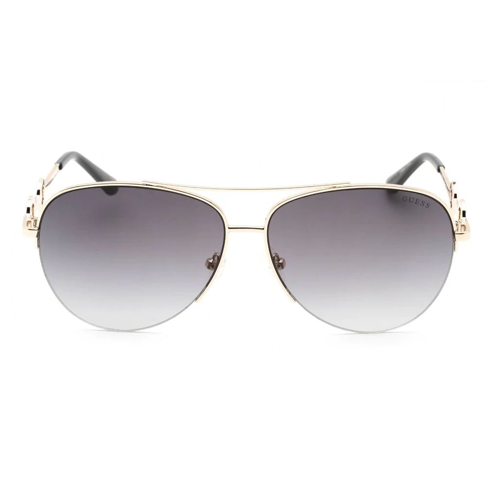 Guess Women’s Sunglasses – Golden Metal Frame, Grey Gradient Lenses