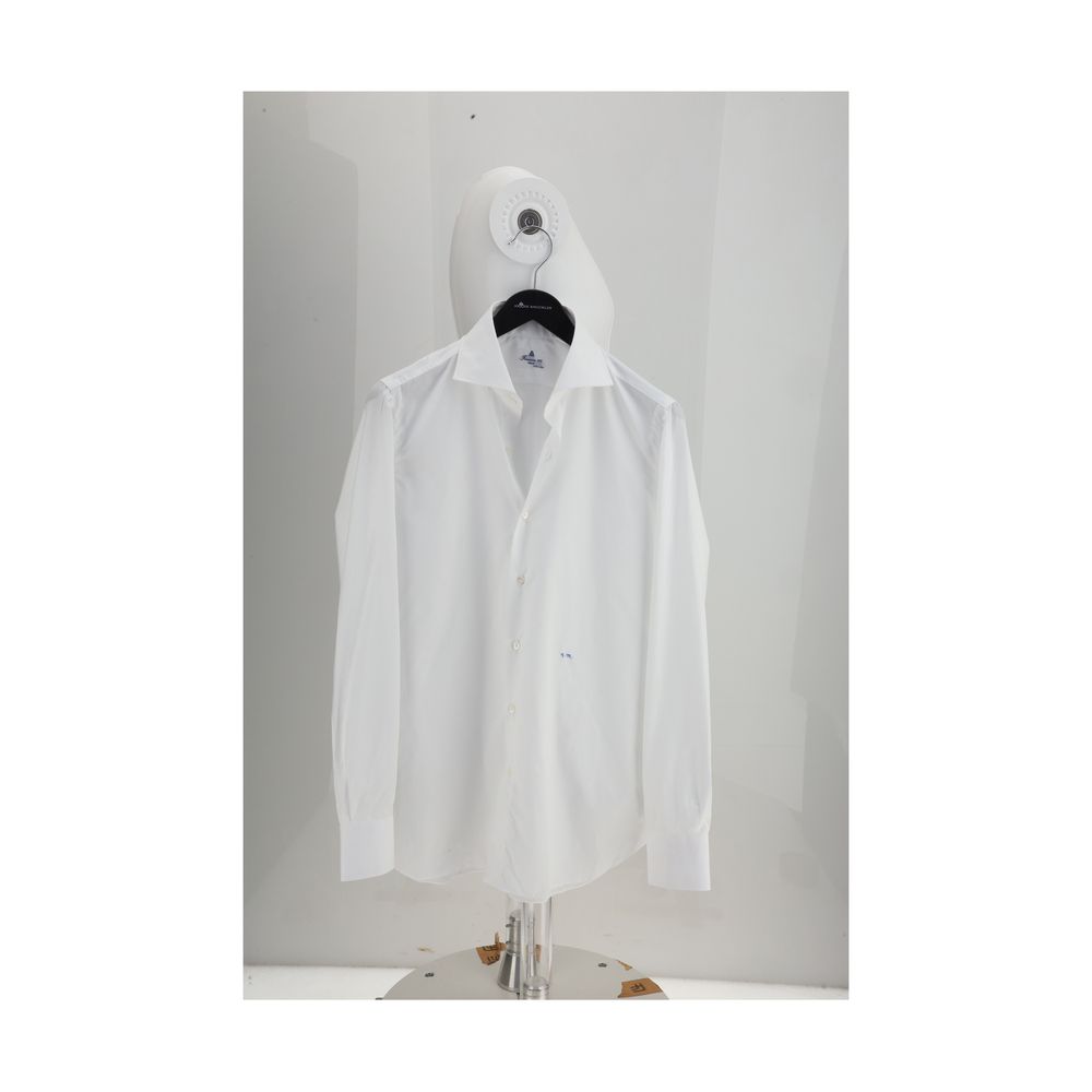 Finamore White Cotton Shirt - Effortless Elegance for Every Occasion