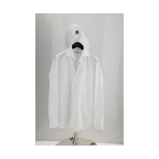 Finamore White Cotton Shirt - Effortless Elegance for Every Occasion