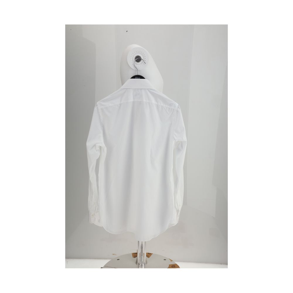 Finamore White Cotton Shirt - Effortless Elegance for Every Occasion