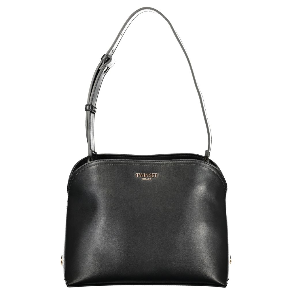 TWINSET Black Polyurethane Women's Shoulder Bag