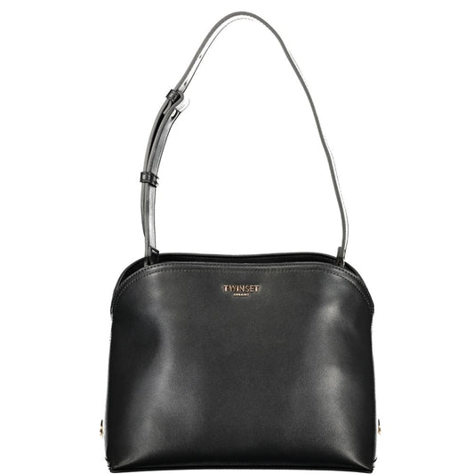 TWINSET Black Polyurethane Women's Shoulder Bag