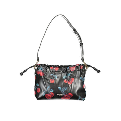 TWINSET Black Polyurethane Women's Shoulder Bag