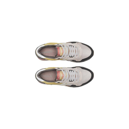 Saucony Beige Suede Leather Low Top Sneakers