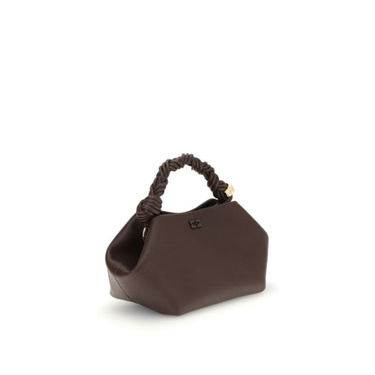Ganni Brown Bou Small Grained Eco Handbag