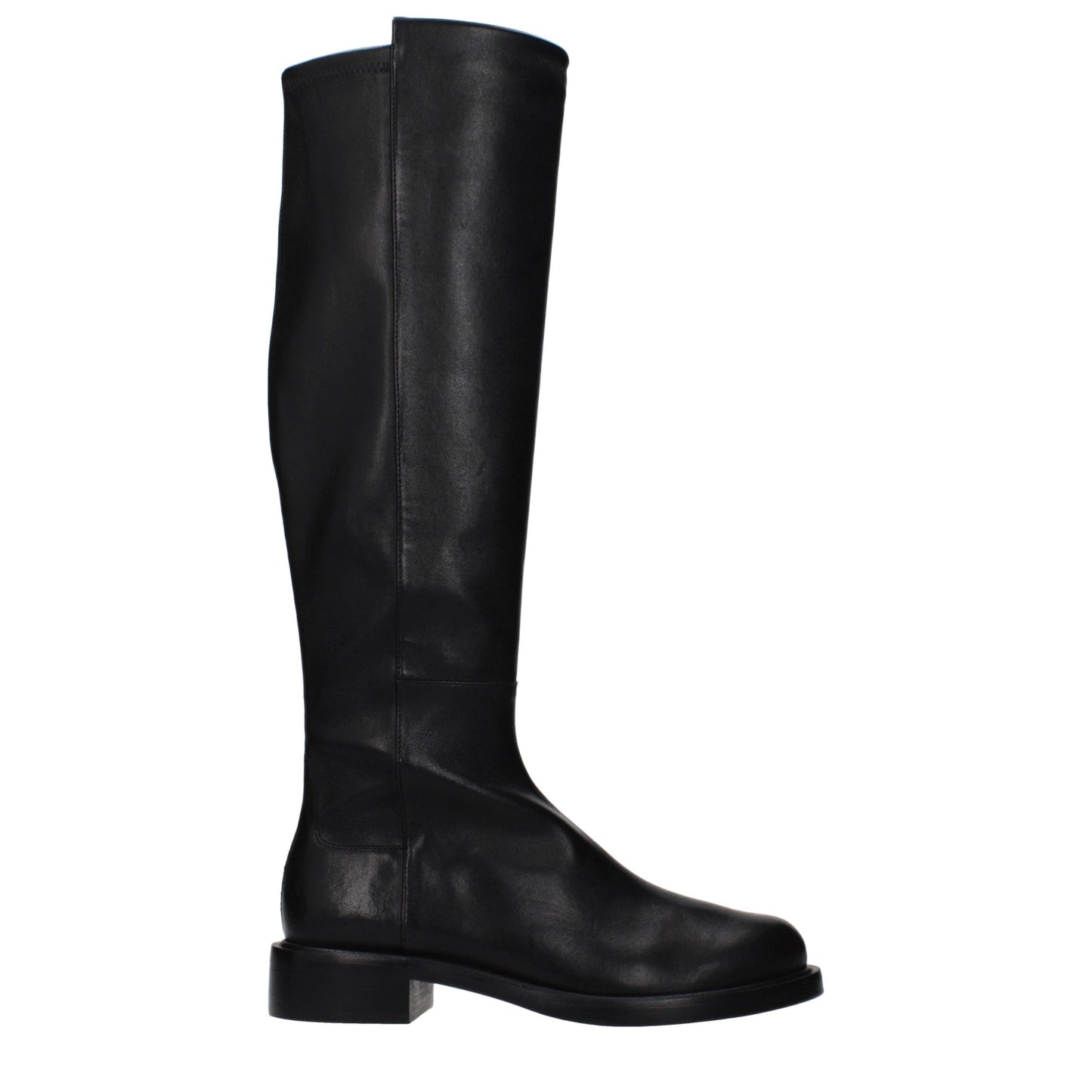 Stuart Weitzman Black Leather Over The Knee Boots