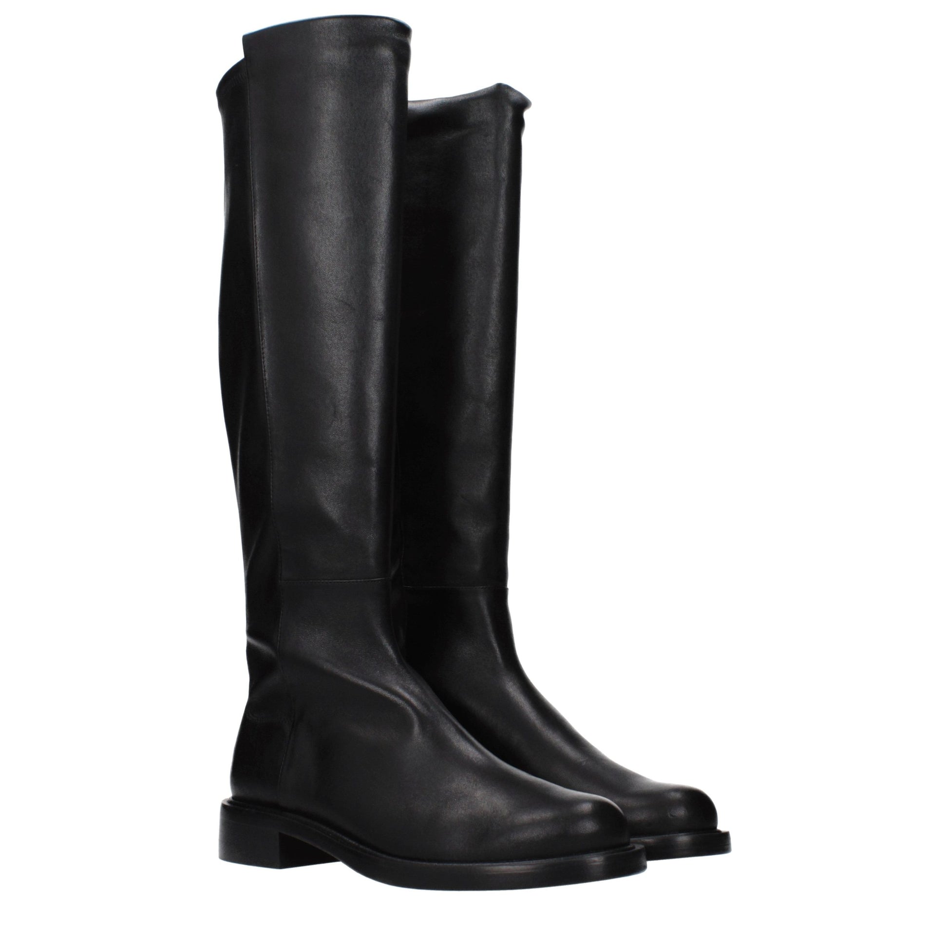 Stuart Weitzman Black Leather Over The Knee Boots
