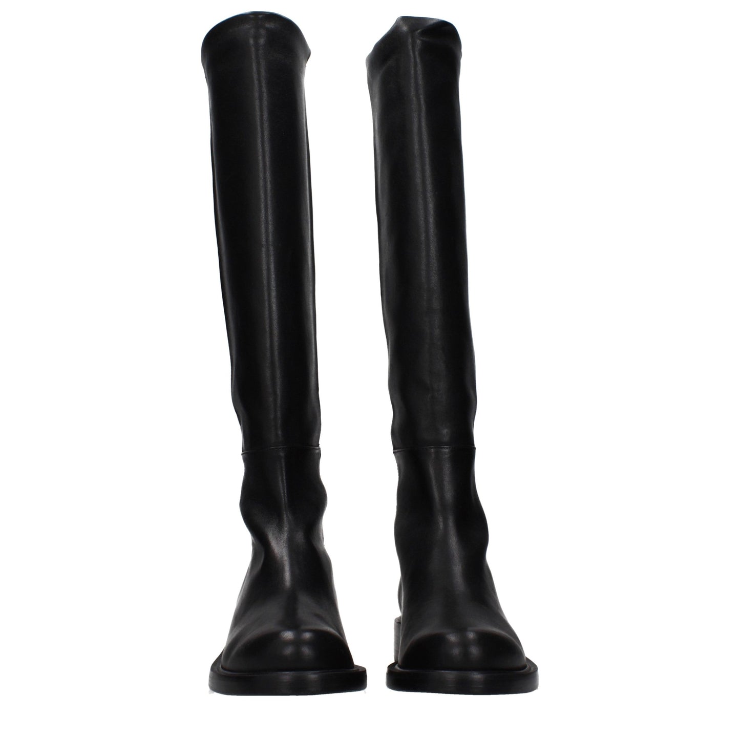 Stuart Weitzman Black Leather Over The Knee Boots