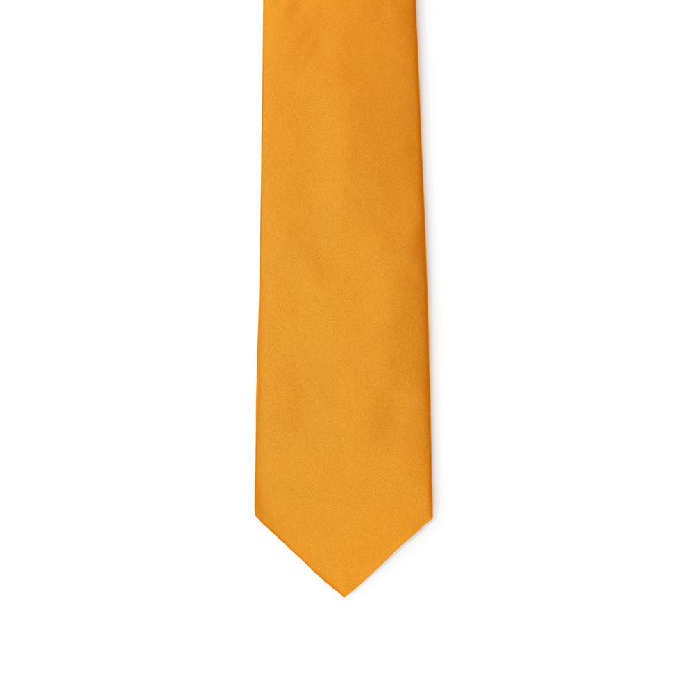Dolce & Gabbana Orange Silk Tie - A Touch of Elegance