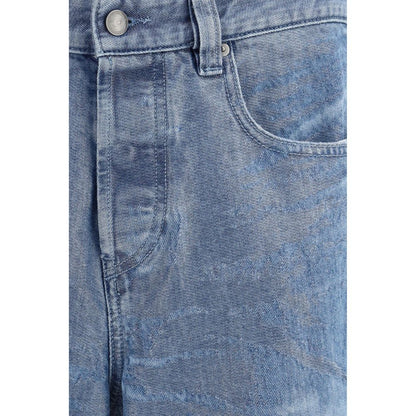Diesel Blue Cotton Straight-Leg Jeans - 2001 D-Macro-FSI1
