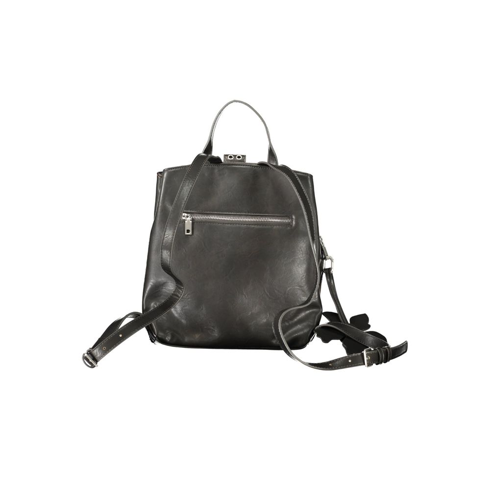 Desigual Black Polyurethane Women Backpack - Curio Choco Sumy Mini