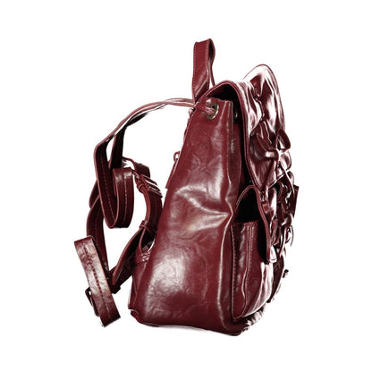 Desigual Rodio Prisa Short Burgundy Backpack