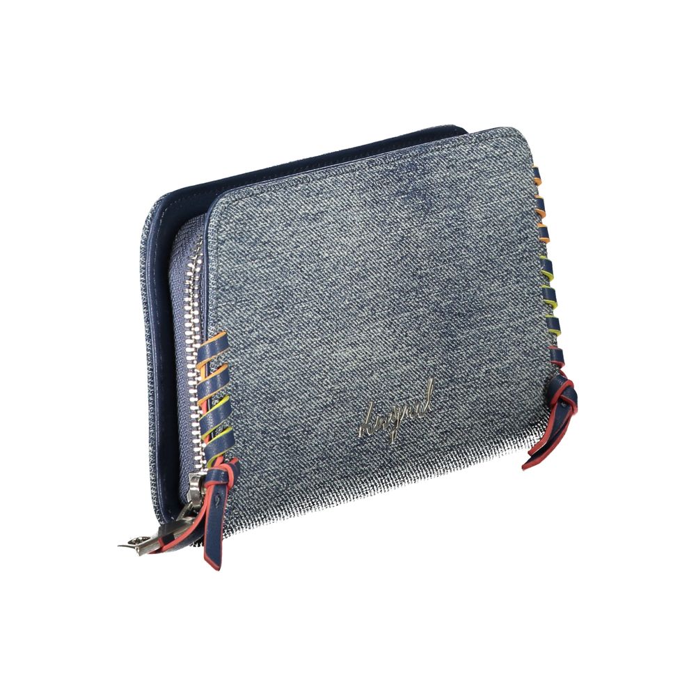 Desigual Azzurro Cotton Women's Wallet - Mone Torio