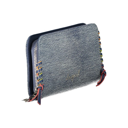 Desigual Azzurro Cotton Women's Wallet - Mone Torio