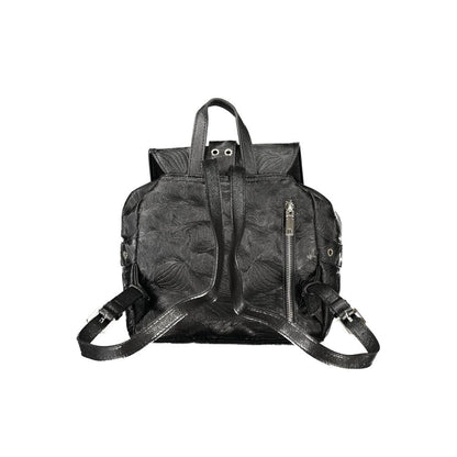 Desigual Black Polyurethane Moonstone Prisa Backpack