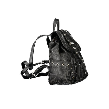 Desigual Black Polyurethane Moonstone Prisa Backpack
