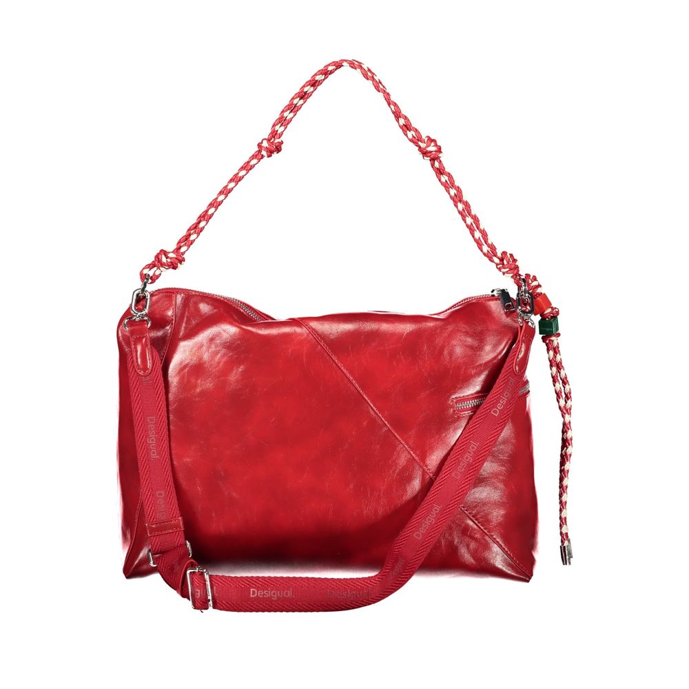 Desigual Half Logo Leiria 2.0 Bag in Rosso Red