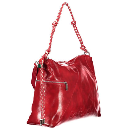 Desigual Half Logo Leiria 2.0 Bag in Rosso Red