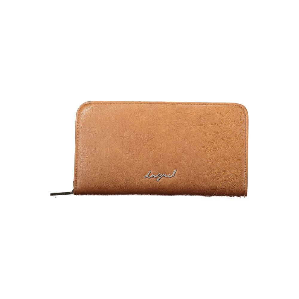 Desigual Marrone Polyurethane Women Wallet - Sierra Fiona Card Wallet