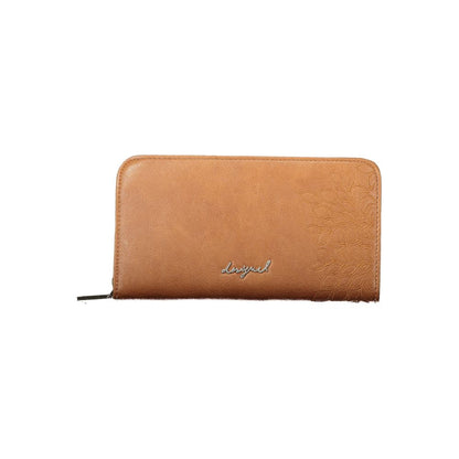 Desigual Marrone Polyurethane Women Wallet - Sierra Fiona Card Wallet