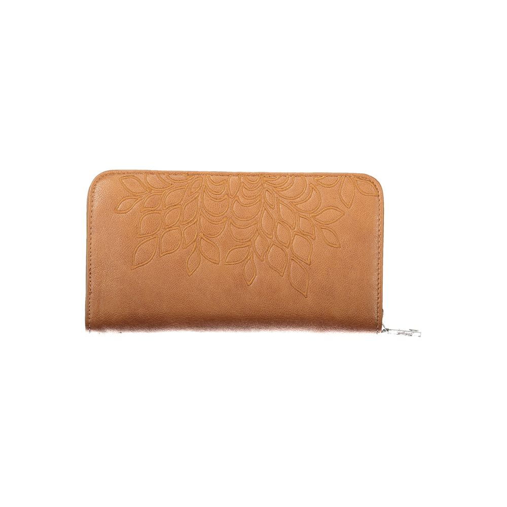 Desigual Marrone Polyurethane Women Wallet - Sierra Fiona Card Wallet