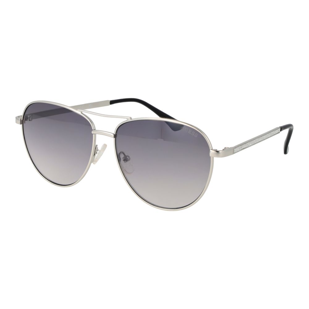 Guess Women’s Sunglasses – Grey Metal Frame, Purple Gradient Lenses
