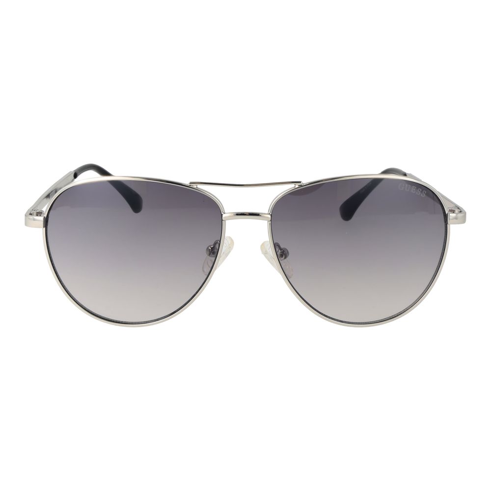 Guess Women’s Sunglasses – Grey Metal Frame, Purple Gradient Lenses