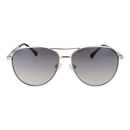 Guess Women’s Sunglasses – Grey Metal Frame, Purple Gradient Lenses