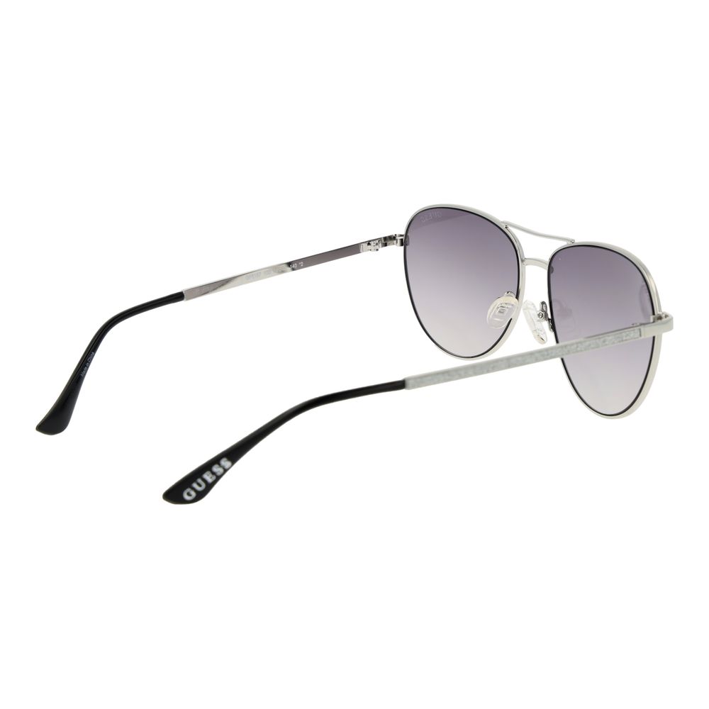 Guess Women’s Sunglasses – Grey Metal Frame, Purple Gradient Lenses