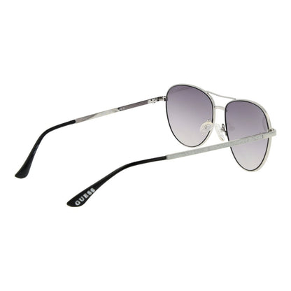 Guess Women’s Sunglasses – Grey Metal Frame, Purple Gradient Lenses