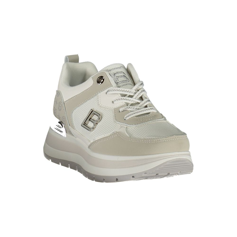 Laura Biagiotti White Polyurethane Women's Sneakers