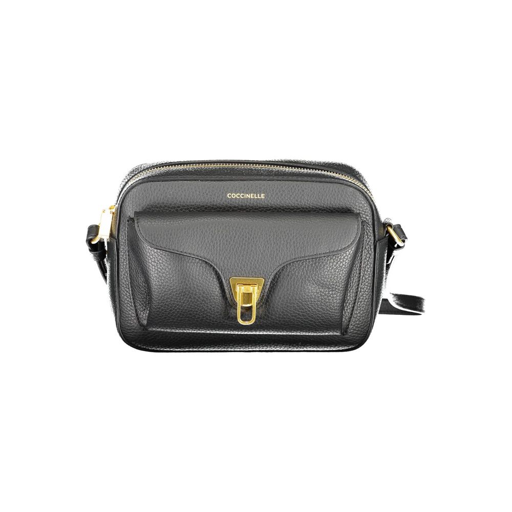 Coccinelle Black Leather Women's Shoulder Bag