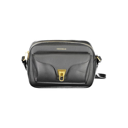 Coccinelle Black Leather Women's Shoulder Bag