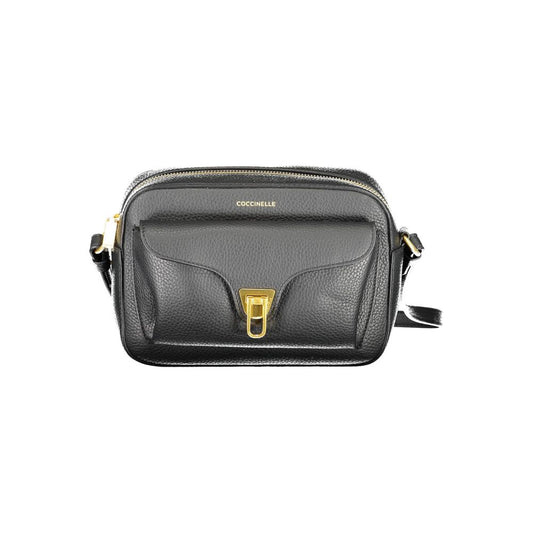 Coccinelle Black Leather Women's Shoulder Bag