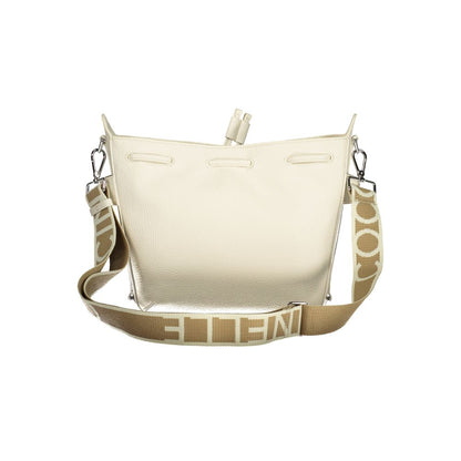 Coccinelle Bianco Leather Women Handbag - Gretel Ribbon Bag